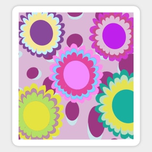 Groovy Flowers Sticker